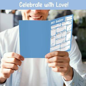 My Daddy Fill-In Birthday Card from Kids | Cute Dad Card from Son or Daughter